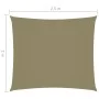 Toldo de vela rectangular tela Oxford beige 2x2,5 m de , Sombrillas - Ref: Foro24-135144, Precio: 24,48 €, Descuento: %