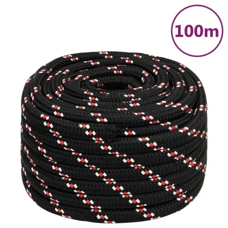 Black polypropylene boat rope 20 mm 100 m by , Ropes and metal cords - Ref: Foro24-152369, Price: 124,11 €, Discount: %