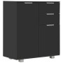 Aparador de aglomerado negro brillante 71x35x80 cm de , Aparadores - Ref: Foro24-283716, Precio: 115,02 €, Descuento: %