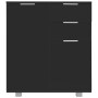 Aparador de aglomerado negro brillante 71x35x80 cm de , Aparadores - Ref: Foro24-283716, Precio: 115,02 €, Descuento: %