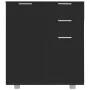 Aparador de aglomerado negro brillante 71x35x80 cm de , Aparadores - Ref: Foro24-283716, Precio: 113,06 €, Descuento: %