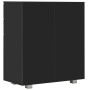 Aparador de aglomerado negro brillante 71x35x80 cm de , Aparadores - Ref: Foro24-283716, Precio: 115,02 €, Descuento: %