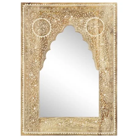 Espejo pintado a mano de madera maciza de mango 40x55 cm de , Espejos - Ref: Foro24-286156, Precio: 49,94 €, Descuento: %
