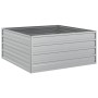 Arriate de acero galvanizado plateado 100x100x45 cm de , Maceteros y jardineras - Ref: Foro24-316885, Precio: 41,37 €, Descue...