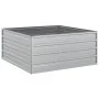 Arriate de acero galvanizado plateado 100x100x45 cm de , Maceteros y jardineras - Ref: Foro24-316885, Precio: 44,81 €, Descue...