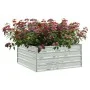 Arriate de acero galvanizado plateado 100x100x45 cm de , Maceteros y jardineras - Ref: Foro24-316885, Precio: 44,81 €, Descue...