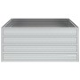 Arriate de acero galvanizado plateado 100x100x45 cm de , Maceteros y jardineras - Ref: Foro24-316885, Precio: 41,37 €, Descue...