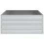 Arriate de acero galvanizado plateado 100x100x45 cm de , Maceteros y jardineras - Ref: Foro24-316885, Precio: 44,81 €, Descue...