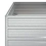 Arriate de acero galvanizado plateado 100x100x45 cm de , Maceteros y jardineras - Ref: Foro24-316885, Precio: 44,81 €, Descue...