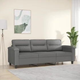 Sofá de 3 plazas de tela de microfibra gris oscuro 180 cm de , Sofás - Ref: Foro24-359569, Precio: 315,14 €, Descuento: %