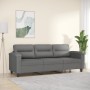 Sofá de 3 plazas de tela de microfibra gris oscuro 180 cm de , Sofás - Ref: Foro24-359569, Precio: 324,03 €, Descuento: %