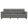 Sofá de 3 plazas de tela de microfibra gris oscuro 180 cm de , Sofás - Ref: Foro24-359569, Precio: 324,03 €, Descuento: %