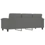 3-seater sofa in dark gray microfiber fabric 180 cm by , Sofas - Ref: Foro24-359569, Price: 315,14 €, Discount: %