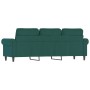 Sofá de 3 plazas terciopelo verde oscuro 180 cm de , Sofás - Ref: Foro24-359541, Precio: 307,90 €, Descuento: %
