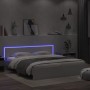 Estructura de cama cabecero y luces LED blanca 180x200 cm de , Camas y somieres - Ref: Foro24-3207588, Precio: 201,72 €, Desc...