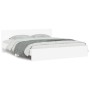 Estructura de cama cabecero y luces LED blanca 180x200 cm de , Camas y somieres - Ref: Foro24-3207588, Precio: 201,72 €, Desc...