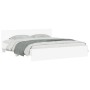 Estructura de cama cabecero y luces LED blanca 180x200 cm de , Camas y somieres - Ref: Foro24-3207588, Precio: 201,72 €, Desc...