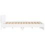 Estructura de cama cabecero y luces LED blanca 180x200 cm de , Camas y somieres - Ref: Foro24-3207588, Precio: 201,72 €, Desc...