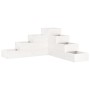 Jardinera 4 niveles madera maciza de pino blanca 80,5x79x36 cm de , Maceteros y jardineras - Ref: Foro24-825318, Precio: 88,2...
