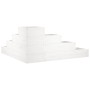 Jardinera 4 niveles madera maciza de pino blanca 80,5x79x36 cm de , Maceteros y jardineras - Ref: Foro24-825318, Precio: 88,2...