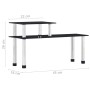 Estantería de cocina vidrio templado negro 45x16x26 cm de vidaXL, Especieros - Ref: Foro24-249524, Precio: 26,22 €, Descuento: %