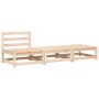 Sofá de jardín sin reposabrazos con cojines y reposapiés de , Sofás modulares de exterior - Ref: Foro24-838142, Precio: 141,2...