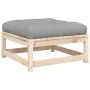 Garden sofa without armrests with cushions and footrest by , Modular outdoor sofas - Ref: Foro24-838142, Price: 136,81 €, Dis...