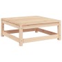Sofá de jardín sin reposabrazos con cojines y reposapiés de , Sofás modulares de exterior - Ref: Foro24-838142, Precio: 141,2...