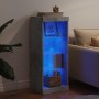 Aparador con luces LED gris hormigón 41x37x100 cm de , Aparadores - Ref: Foro24-836731, Precio: 66,25 €, Descuento: %