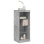 Aparador con luces LED gris hormigón 41x37x100 cm de , Aparadores - Ref: Foro24-836731, Precio: 66,25 €, Descuento: %