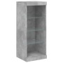 Aparador con luces LED gris hormigón 41x37x100 cm de , Aparadores - Ref: Foro24-836731, Precio: 66,25 €, Descuento: %