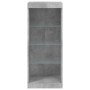 Aparador con luces LED gris hormigón 41x37x100 cm de , Aparadores - Ref: Foro24-836731, Precio: 66,25 €, Descuento: %