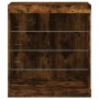 Aparador con luces LED roble ahumado 60,5x37x67 cm de , Aparadores - Ref: Foro24-836697, Precio: 69,30 €, Descuento: %