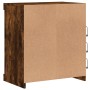 Aparador con luces LED roble ahumado 60,5x37x67 cm de , Aparadores - Ref: Foro24-836697, Precio: 69,30 €, Descuento: %