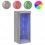 Sideboard with LED lights Sonoma gray 41x37x100 cm by , Sideboards - Ref: Foro24-836733, Price: 61,90 €, Discount: %
