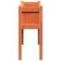 Jardineras con patas 2 uds madera maciza de pino marrón cera de , Maceteros y jardineras - Ref: Foro24-837569, Precio: 114,68...