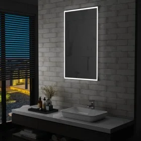 Espejo de pared de baño con LED 60x100 cm de vidaXL, Espejos - Ref: Foro24-144719, Precio: 138,81 €, Descuento: %