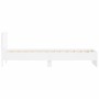 Estructura cama con cabecero madera ingeniería blanca 75x190 cm de , Camas y somieres - Ref: Foro24-838659, Precio: 84,87 €, ...