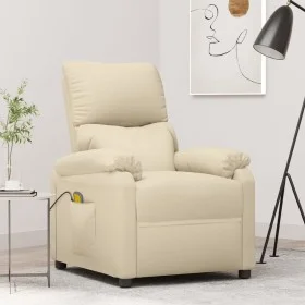 Cremefarbener Massagesessel aus Stoff von , Elektrische Massagesessel - Ref: Foro24-348468, Preis: 187,65 €, Rabatt: %