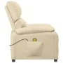 Sillón de masaje de tela color crema de , Sillones de masaje eléctricos - Ref: Foro24-348468, Precio: 187,65 €, Descuento: %