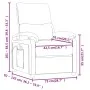 Sillón de masaje de tela color crema de , Sillones de masaje eléctricos - Ref: Foro24-348468, Precio: 187,65 €, Descuento: %