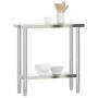 Mesa de trabajo de cocina acero inoxidable 82,5x30x85 cm de , Restauración - Ref: Foro24-376451, Precio: 124,29 €, Descuento: %