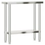 Mesa de trabajo de cocina acero inoxidable 82,5x30x85 cm de , Restauración - Ref: Foro24-376451, Precio: 124,29 €, Descuento: %