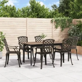 Sillas de jardín 6 unidades aluminio fundido bronce de , Sillas de jardín - Ref: Foro24-3216319, Precio: 714,89 €, Descuento: %