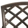 Sillas de jardín 6 unidades aluminio fundido bronce de , Sillas de jardín - Ref: Foro24-3216319, Precio: 714,89 €, Descuento: %