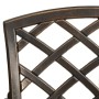 Sillas de jardín 6 unidades aluminio fundido bronce de , Sillas de jardín - Ref: Foro24-3216319, Precio: 757,18 €, Descuento: %