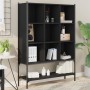 Estantería de madera de ingeniería negra 102x30x141,5 cm de , Librerías y estanterías - Ref: Foro24-3214329, Precio: 110,58 €...