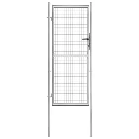 Gartentor silberverzinkter Stahl 105x250 cm von vidaXL, Gartentore - Ref: Foro24-144760, Preis: 293,62 €, Rabatt: %