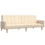 Sofá cama de 2 plazas tela color crema de , Sofás - Ref: Foro24-375761, Precio: 304,46 €, Descuento: %