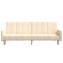 Sofá cama de 2 plazas tela color crema de , Sofás - Ref: Foro24-375761, Precio: 304,46 €, Descuento: %